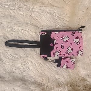 HANDCRAFTED 100% COTTON WRISTLET CELLPHONE CARRIER W LIP BALM HOLDER